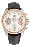 TAG Heuer Men’s CAV515B.FC6231 Grand Carrera Calibre 17 RS Automatic Chronograph White Dial Watch