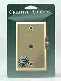 Creative Accents Bright Brass Steel Wall Plate (9BS109)