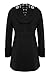 ANGVNS Stylish Women's Check Double Breasted Hooded Jacket Thick Outwear Jacket