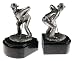 Bluestone Designs W936 Black Marble Bookends, Aiming