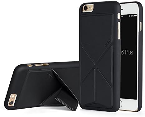 iPhone 6 Case FJ Series Protective Slim Case with Built in Folding Magnetic Stand by Akiko (Black)