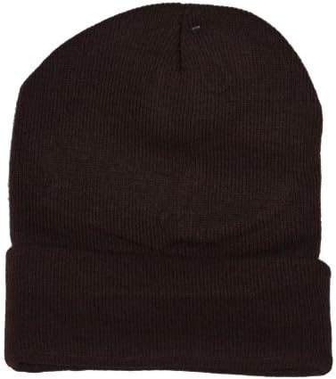 Dark Brown New Solid Winter Long Beanie