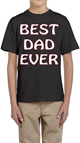 Youth Best Dad Ever Round-neck Tee Shirt