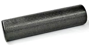 Black Foam Roller High Density Foam Rollers, 6 x 18 Full Round