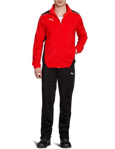 PUMA Herren Trainingsanzug Foundation Poly, puma red-black, XXL, 653575 01 Preisvergleich
