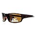 Anti Glare Polarized Lens Mens Classic Rectangular Warp Around Sports Sunglasses Brown