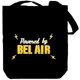 Powered By Bel Air Villes Sac Cabas (Noir, Toile, Unisexe)