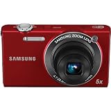 Samsung EC-SH100 Wi-Fi Digital Camera with 14.2 MP, 5x Optical Zoom and Touchscreen (Red)
