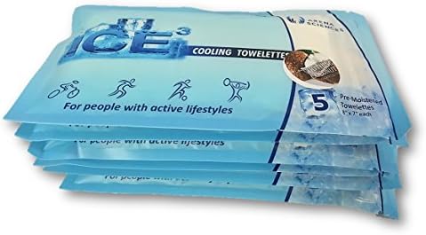 Cooling Towelettes - Six 5-packs By Icecubed Assorted Scents