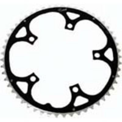 Rocket Alloy Ramped Chainring 130mm 5 Bolt 54T Black/Silver