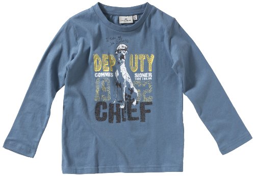 TOM TAILOR Jungen Langarmshirt 10223560082/tee deputy chief, Gr. 128/134, Blau (6383) Preisvergleich