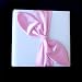 Pink Satin Bow White Photo Album for Any Special Occasions, Splendid Gift