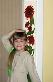 Sunflower Wooden Growth Chart