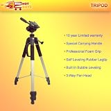 72 iNCH PROFESSIONAL HEAVY DUTY TRIPOD WITH 3 WAY FLUID PANHEAD,SPECIAL CARRYING HANDLE,PRO FOAM GRIP FOR CANON EOS 5D 50D 40D 30D 20D 450D 1000D//INCLUDES FREE CARRYING CASE
