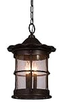 Artcraft Lighting AC8195OB Heritage Chain Pendant Light, Oil-Rubbed Bronze
