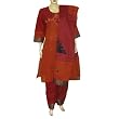 Embroidered Salwar Kameez Cotton Casual Dress Size M (slk357a)