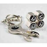 Honda Tire Valve Caps with Bonus Wrench Keychain by Honda