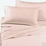 Stripes Blush 300 Thread Count Twin Extra Long size Sheet Set 100 % Egyptian Cotton 3pc Bed Sheet set (Deep Pocket)Twin XL By sheetsnthings