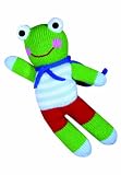 Zubels Frog Freddy 12-inch Hand-Knit Doll