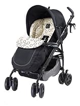 PEG PEREGO / MAMAS AND PAPAS STYLE PLIKO P3 COMPLETO PUSHCHAIR/PRAM BUBBLES BLACK