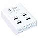 ORICO 48W 4 Port USB Smart Charging Station for iPhone, iPad, Samsung Galaxy, Nexus, HTC, Motorola, LG and More - White