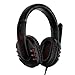 Gaming Headset For PC Mobile Phones with Mic Volume Control (Black and Red )