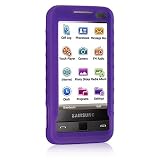 Samsung Omnia i900 i908 Premium Purple Silicone Skin Case Cover