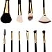 ACEVIVI 8pcs Professional Cosmetic Makeup Brush Set With Portable Bag Black