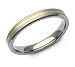 Kit Heath Women's Ring 3mm, Titanium and 14k Gold ring.