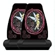 Tinkerbell "Optic Mix" Seat Covers (Black/Pink) (Qty 2)