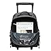 17 Inch Gray Wheeled Bookbag / Rolling Student School Backpack