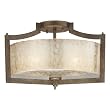Minka Clart&eacute; 3 Light Semi Flush in Patina Iron 4397-573