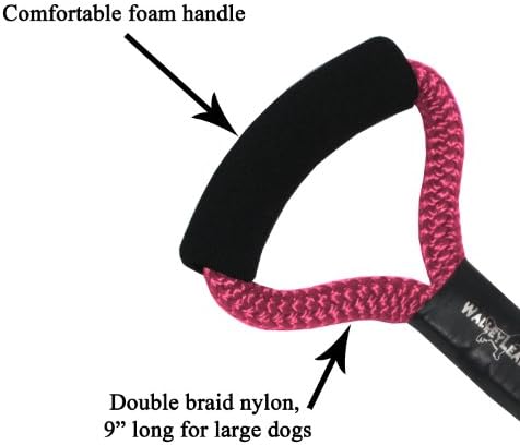 WalleyLead Dog Leash, Size 9, Pink