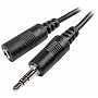 Cables Unlimited AUD-1000-25 3.5mm Male to Female Stereo Cable (25 Feet, Black)