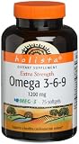 Holista Omega 3-6-9 Extra Strength 1200mg, 75-Count Bottle (Pack of 2)