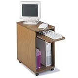 Safco 1902MH Deskside Mini Workstation, 15-3/4w x 27d x 29-3/4h, Mahogany Laminate Top