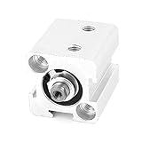 uxcell エアシリンダ アルミニウム材質 ニューマチックアクセサリー シングルロッド デュアルアクション