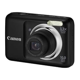 Canon PowerShot A800 Digital Camera - Black (10MP, 3.3x Optical Zoom) 2.5 inch LCD