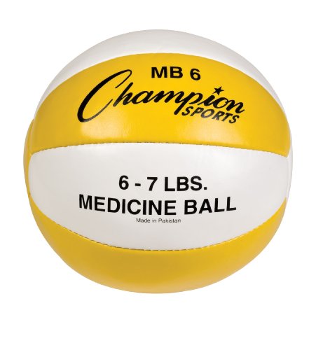 Champion Sports Leather Medicine Ball
