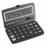 Olympia Taschenrechner LCD-1010 E 10-stellig Batterie/Solar-Betrieb schwarz