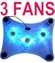 Laptop Notebook Cool Pad w/ 3 Fans