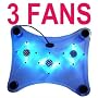 Laptop Notebook Cooler Pad w/ 3 Fans