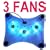 Laptop Notebook Cooler Pad w/ 3 Fans