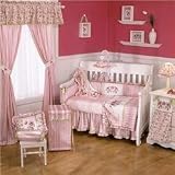 Calista - Six Piece Crib Set (quilt, bumper, sheet, dust ruffle, decorative blanket, valance)