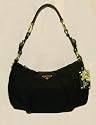 Prada Handbags Black Tessuto and Leather BR3795