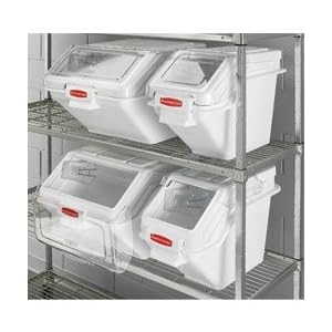 RUBBERMAID Hopper-Front Storage Containers