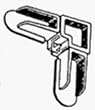 3/4X5/16GRAY FRME CORNER (Prime Line Prod. PL16021)