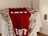 Nappe antitaches ronde 180 cm réf. LOFT c./ rouge Soleil d'Ocre