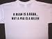 A Bean Is A Bean But A Pea Is A Relief, Funny Humorous Tee Shirt, Price $12.95