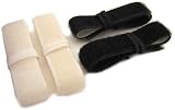10' LONG X 5/8' WIDE BLACK OR WHITE SELF ADHESIVE HOOK AND LOOP FASTENERS PKG 4